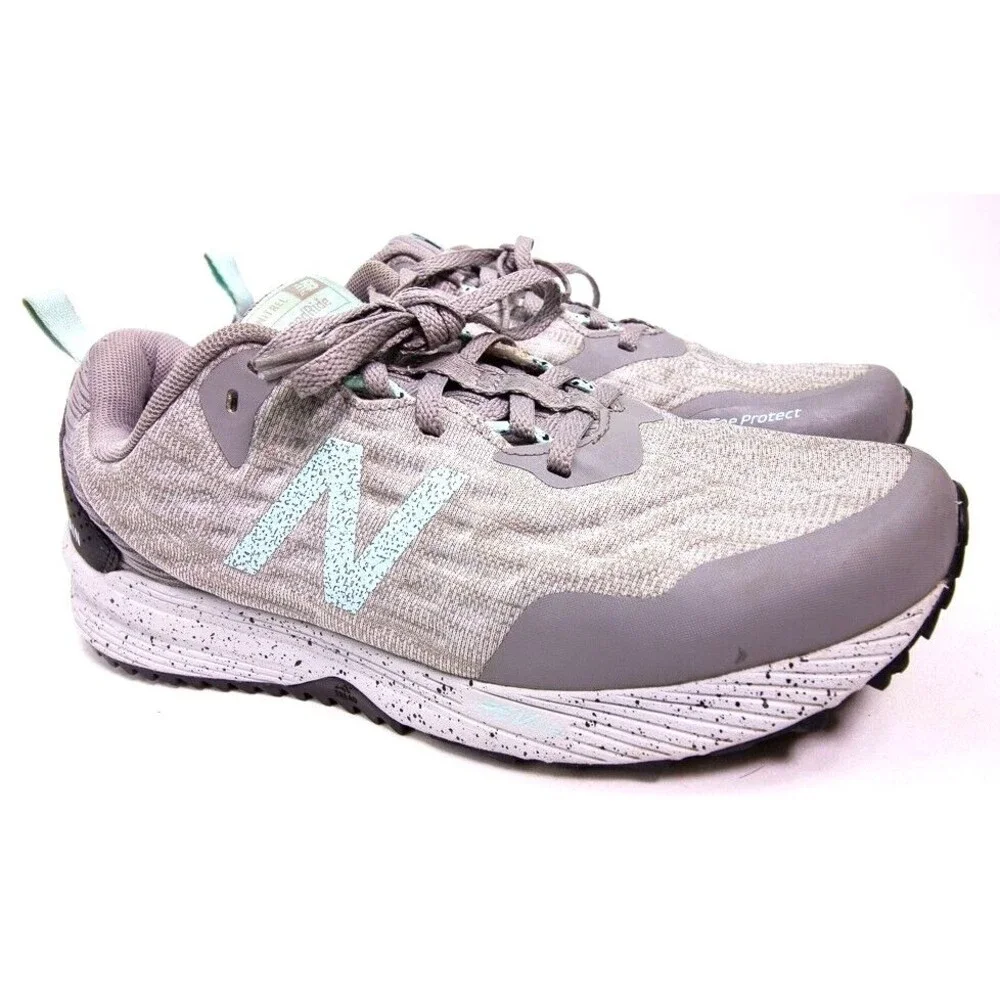 New Balance NITREL v3 Trail Womens Size 8.5 D Speed Ride Grey Green Running Shoe